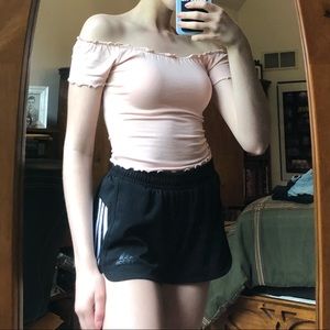 Forever 21 Off the Shoulder Crop Top